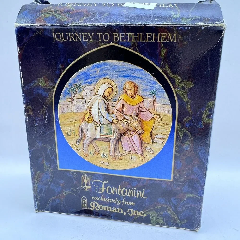 Fontanini Vintage 1995‎ Journey To Bethlehem Hanging Decoration Christmas Italy
